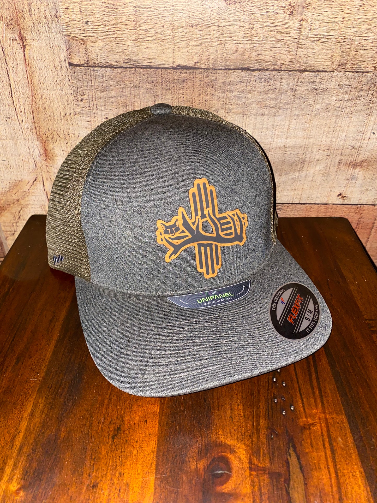 Yote’n Zia Leather Patch Flexfit Hat S/M